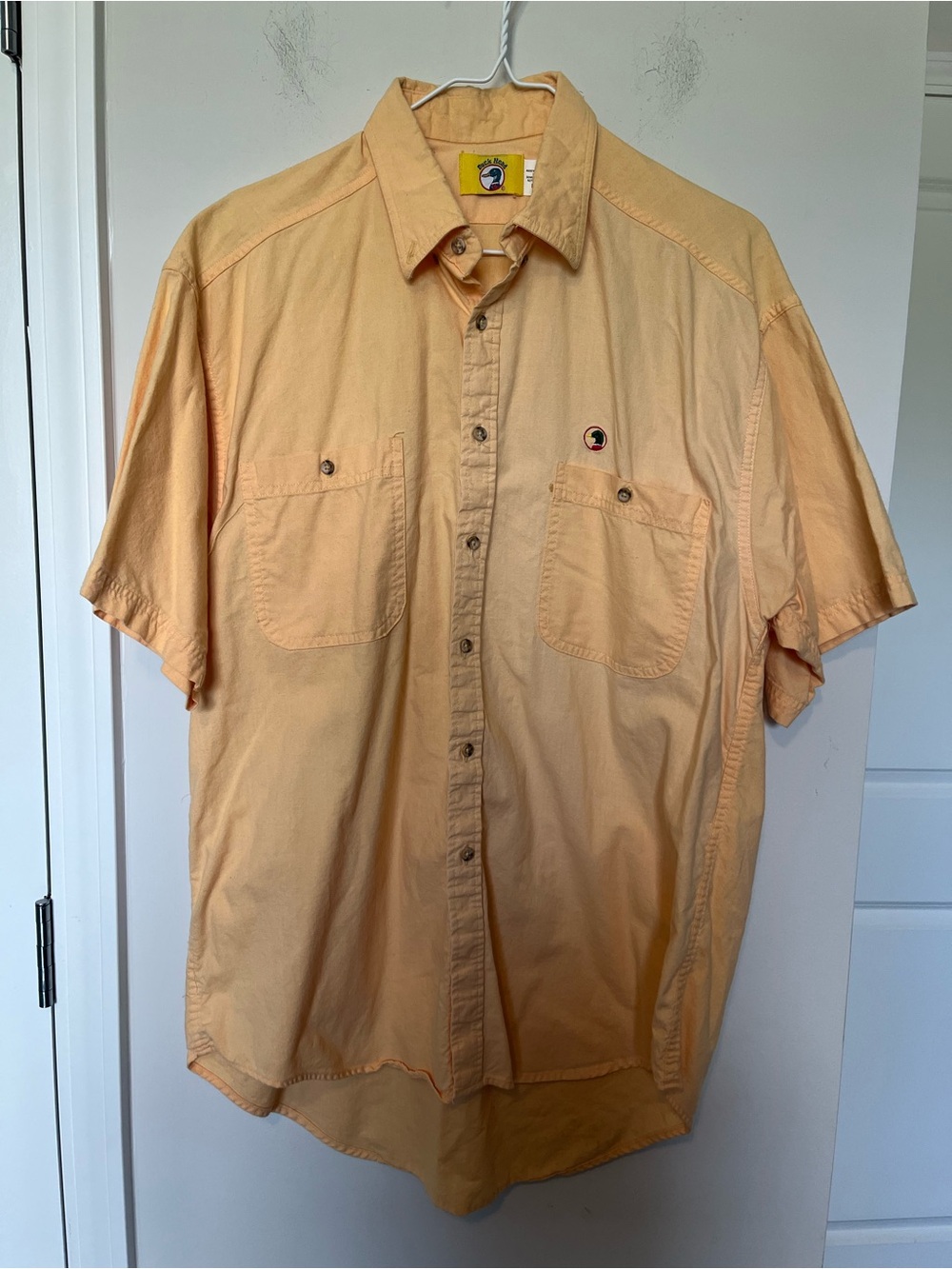 Duck Head Yellow Short Sleeve Button-Down Shirt